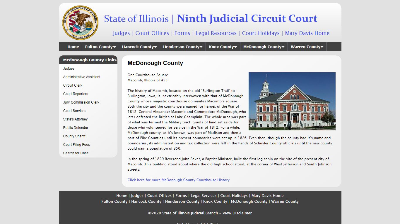 Ninth Judicial Circuit Court - State of Illinois