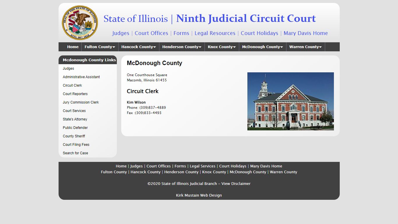 Mcdonough County Links - Ninth Judicial Circuit Court